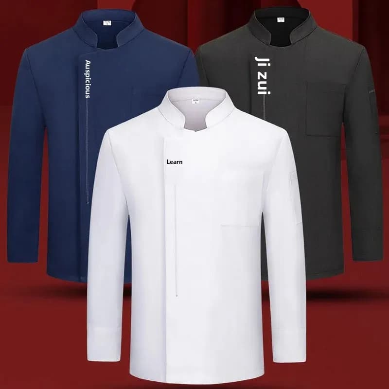 Profesionální kuchařská košile unisex s potiskem a výšivkou pro restaurace a gastronomii