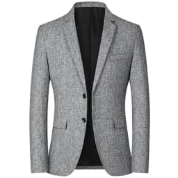 Pánský elegantní blazer štíhlý střih společenské sako jarní/podzimní módní kancelářský styl - náhled 5