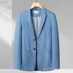 Pánské jarní riflové sako XXL - volnočasová džínová bunda v nadměrné velikosti 6XL-8XL - náhled 4
