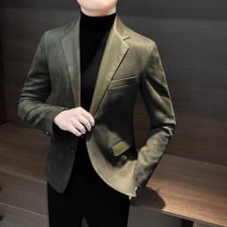 Pánská jarní bunda - elegantní vintage sako, módní střih, prémiová kvalita - náhled 7