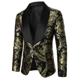 Pánský elegantní oblek pro společenské události - formální sako slim fit svatba večírek - náhled 2