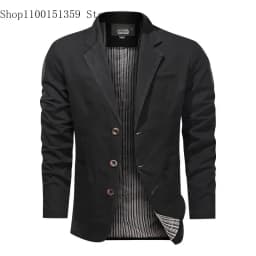 Pánské elegantní sako slim fit - módní jarní podzimní casual oblek pro společenské události - náhled 3