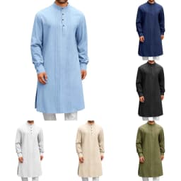 Pánská volnočasová košile arabského stylu - elegantní módní kalhoty pro muže - náhled 2