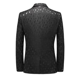 Pánské sako slim fit jarní kolekce v černé, bílé, červené a modré barvě - elegantní módní styl XS-5XL - náhled 3