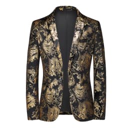Pánské sako slim fit jarní kolekce v černé, bílé, červené a modré barvě - elegantní módní styl XS-5XL - náhled 5