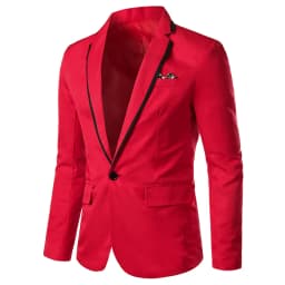 Pánské společenské sako slim fit - jarní módní bunda v elegantním střihu, béžová/černá/bílá vel. XS-5XL - náhled 7