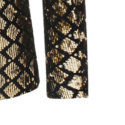 Pánské luxusní flitrové sako zlaté stříbrné společenské volné elegantní svatební party - náhled 7