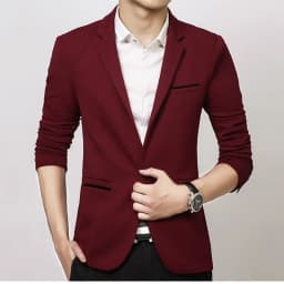 Pánský módní slim fit blazer - elegantní společenský kabát pro muže M-5XL - náhled 5