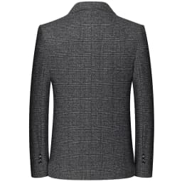 Pánský elegantní kostkovaný oblek - jarní módní sako pro společenské události a kancelář - náhled 3
