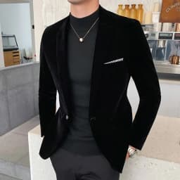 Pánské sametové sako bordó - elegantní svatební oblek pro společenské události vel. XS-5XL - náhled 4