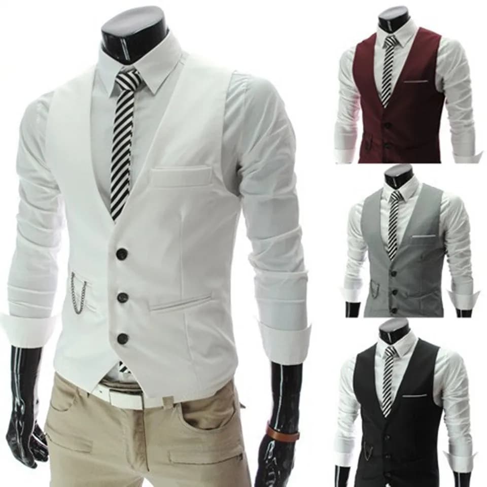 Pánská vesta slim fit - elegantní společenské oblečení pro muže, formální i casual styl