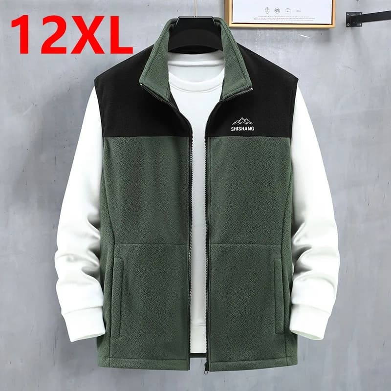 Pánská vesta XXL zimní prošívaná bunda bez rukávů stylový outdoor podzimní móda