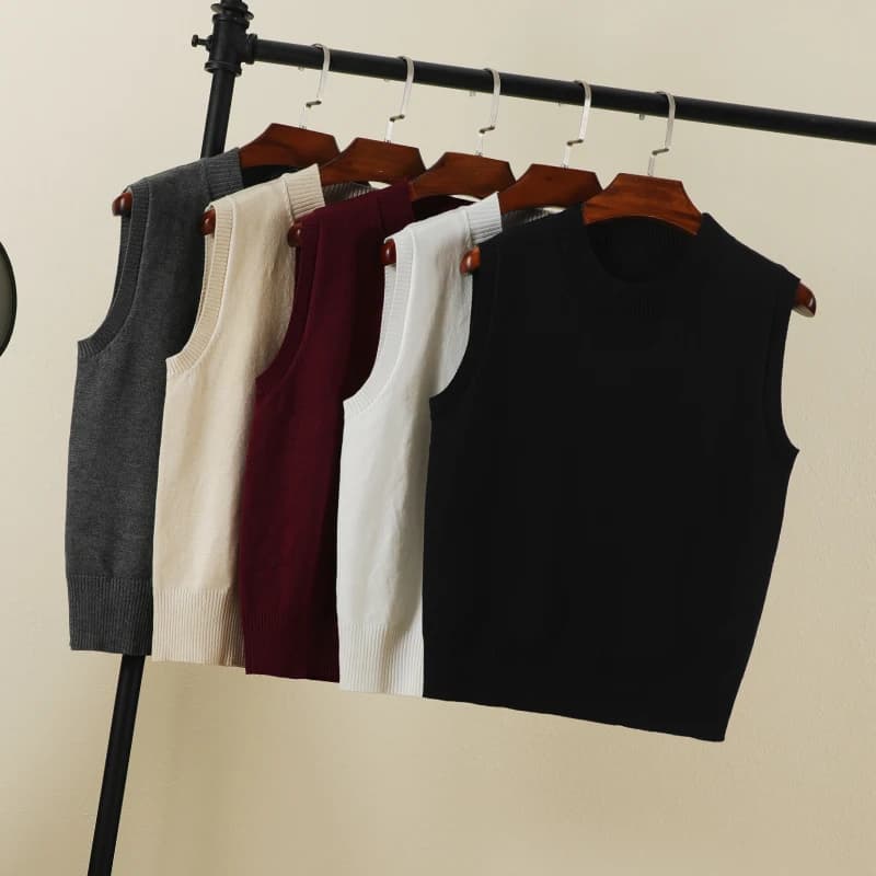 Dámský pletený svetr v elegantním korejském stylu - teplý módní top pro ženy