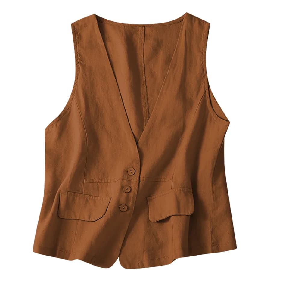 Letní dámský bavlněný top s výstřihem do V - volnočasový vzdušný top v elegantním vintage stylu