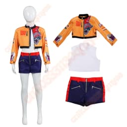 Dětský kostým démonického lovce - stylový karnevalový outfit pro holky s fantasy motivem - náhled 3
