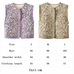 Dámská vintage vesta s výstřihem do V - elegantní letní crop top vzorovaný top - náhled 7