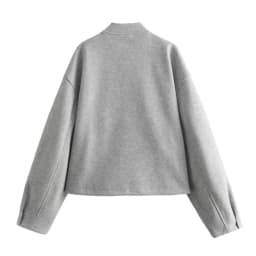 Dámská bomber bunda jarní/podzimní lehká krátká sportovní bundička elegantní módní styl - náhled 7