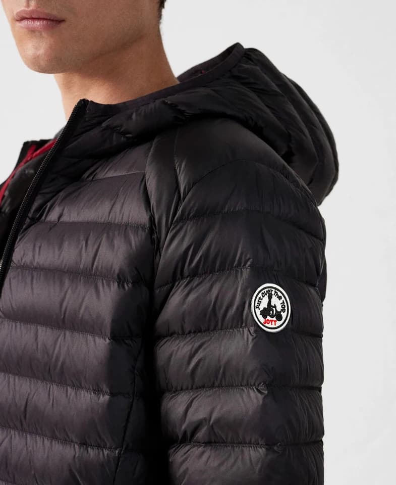 Lehká prošívaná vesta s kapucí unisex - tenká jarní/podzimní bunda s kapsami