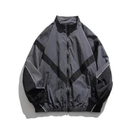 Pánská retro bunda na zip - stylový jarní kabát volného střihu pro každodenní nošení - náhled 5