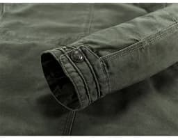 Pánská vojenská bunda s mnoha kapsami - 100% bavlna, army styl, outdoor bomber, streetwear - náhled 7