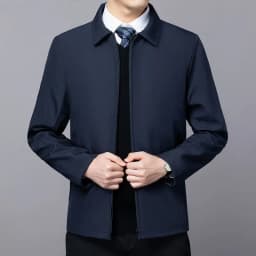Pánský společenský blazer černý elegantní oblek kancelářský kabát jarní podzimní slim fit - náhled 2