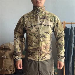 Taktická softshellová bunda pánská maskáčová vojenská outdoorová sportovní bunda do přírody - náhled 4