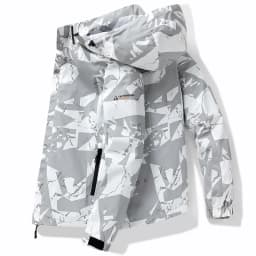 Pánská maskáčová bunda do hor, voděodolná a větruvzdorná, podzimní sportovní bundle - náhled 2