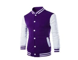 Módní baseballová bunda unisex jarní/podzimní slim fit sportovní kabát černá/modrá - náhled 5