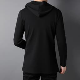 Pánská módní bunda s kapucí - stylový bomber slim fit, černá / tmavě modrá / šedá - náhled 7