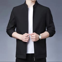 Pánská jarní/podzimní bunda se zipem - lehká elegantní casual mikina na volný čas M-3XL - náhled 4