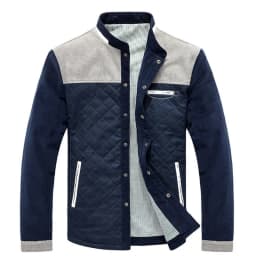 Pánská jarní/podzimní bunda slim fit - prošívaná sportovní bunda do města i ven - náhled 5