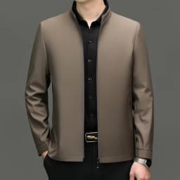 Pánská jarní bunda se zipem - elegantní sportovní kabát pro moderní muže - náhled 4