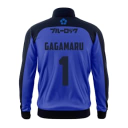 Sportovní bunda pro děti Blue Lock - Fotbalový dres anime styl, modré provedení, dětské oblečení - náhled 3