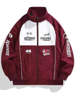 Pánská sportovní bomber bunda s límcem a zipem - moderní volnočasový styl, černá - náhled 4