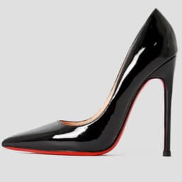 Dámské luxusní kožené lodičky 12cm červená podrážka špičatý špic společenské svatební boty - náhled 3