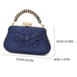 Luxusní dámské svatební lodičky s kabelkou | Elegantní vysoké podpatky zdobené kamínky - náhled 3