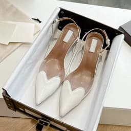 Módní dámské lodičky na vysokém podpatku - průhledné elegantní společenské boty - náhled 6