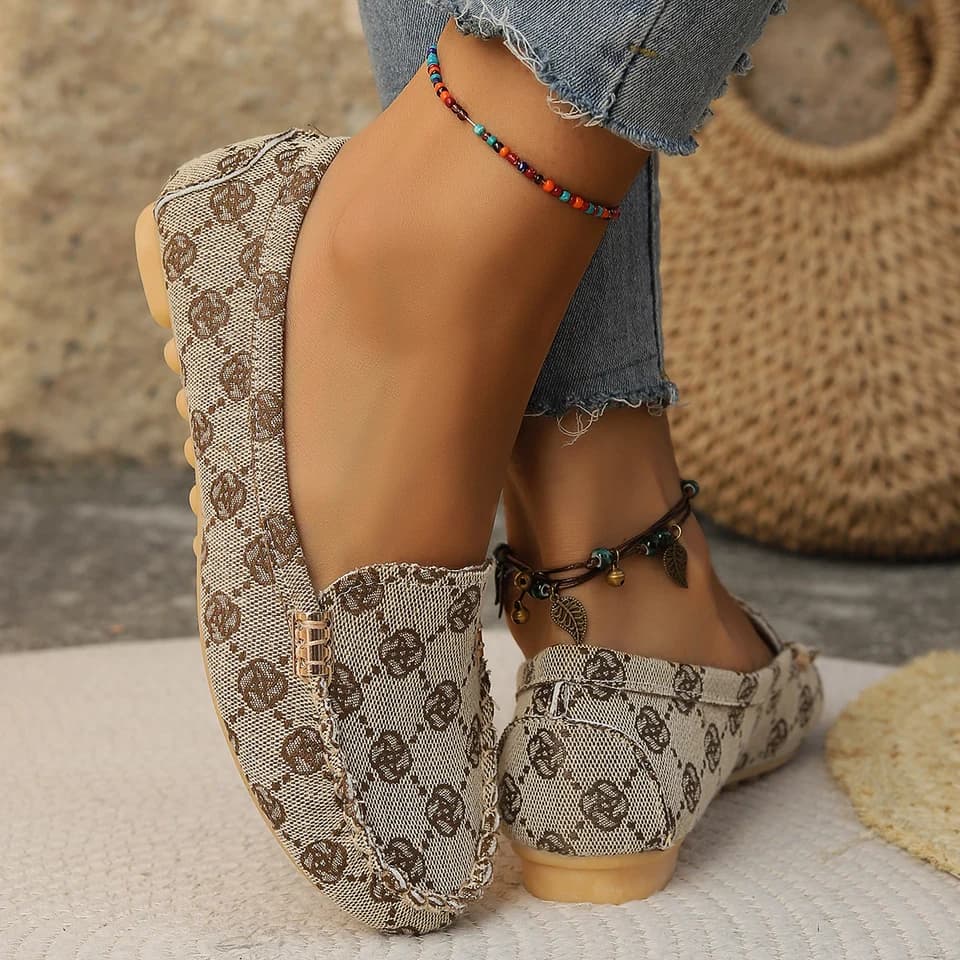 Ženské mokasíny celoroční pohodlné neklouzavé ploché boty