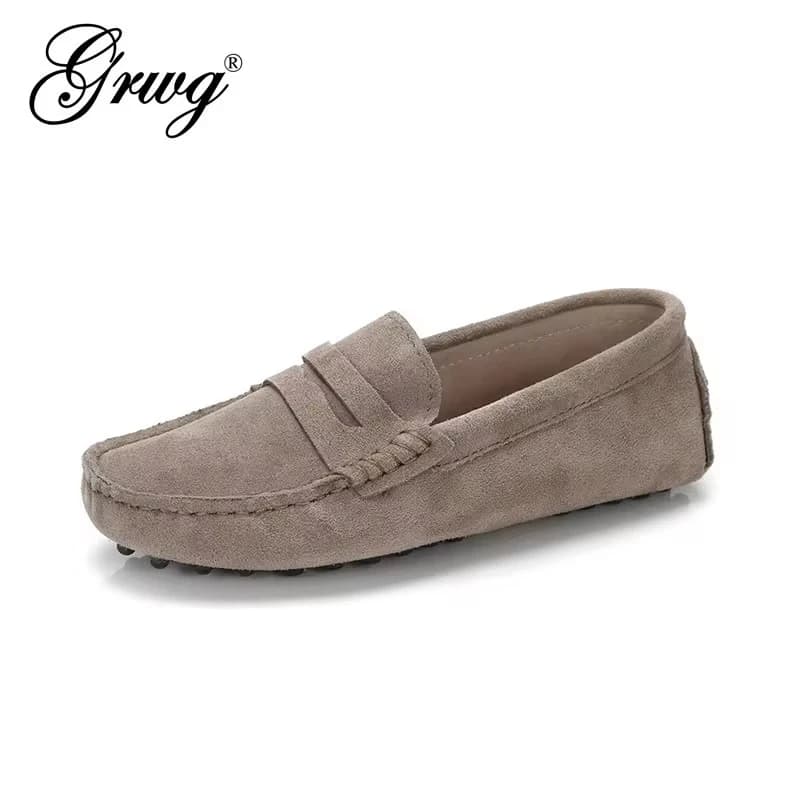 Dámské boty z pravé kůže jarní ploché loafers slip-on mokasíny