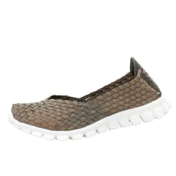 Dámské podzimní slip on mokasíny ploché jednobarevné tkané módní boty - náhled 7