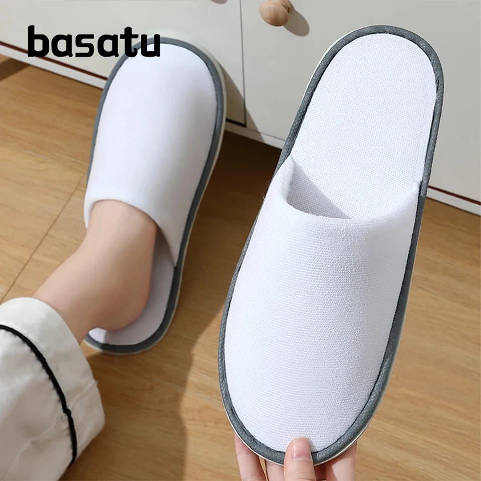 Jednorázové pantofle pro hotel i cestování unisex muži ženy uzavřená špička hygienické pro hosté