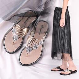 Dámské květinové žabky Korejský styl letní lehké plážové sandály plus size - náhled 5