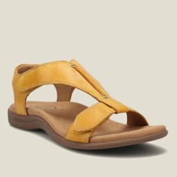 PU kožené sandály pro ženy letní lehké retro nazouvací s páskem kolem kotníku - náhled 5