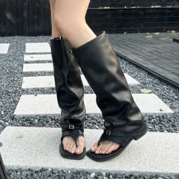 Dámské sandály s čtvercovou špičkou a klipem na špičce elegantní styl - náhled 5