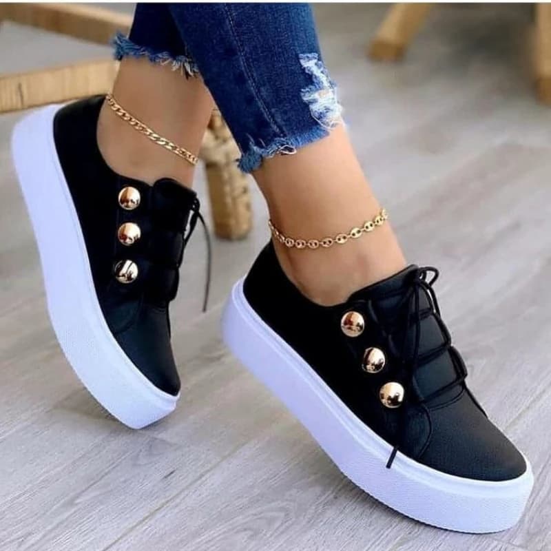 Dámské vulkanizované tenisky s platformou outdoor casual wedge 2024