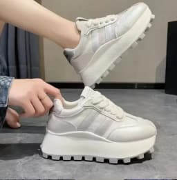Dámské tenisky sportovní boty lehké tlustá podrážka platforma casual - náhled 4