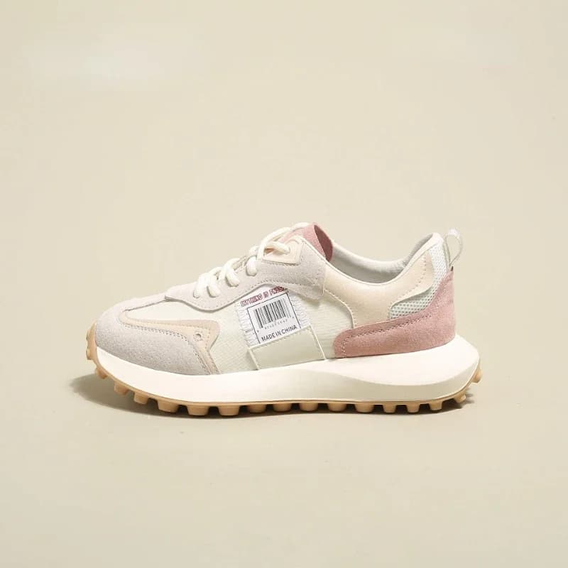 Dámské letní tenisky 2025 prodyšné síťované lehké sportovní boty s platformou na běhání