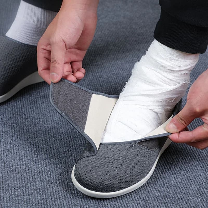 Ortopedické boty pro široké a oteklé nohy ženy pohodlné pro chůzi diabetické velké velikosti