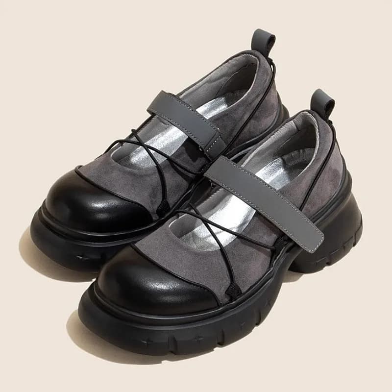 Dámské retro boty casual sneakers s platformou Mary Jane Creepers letní 2025