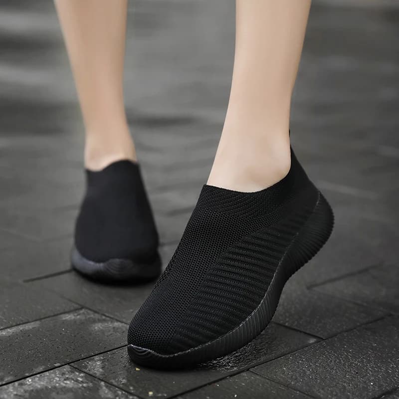Dámské vulkanizované tenisky prodyšné Slip on loafers vel 42